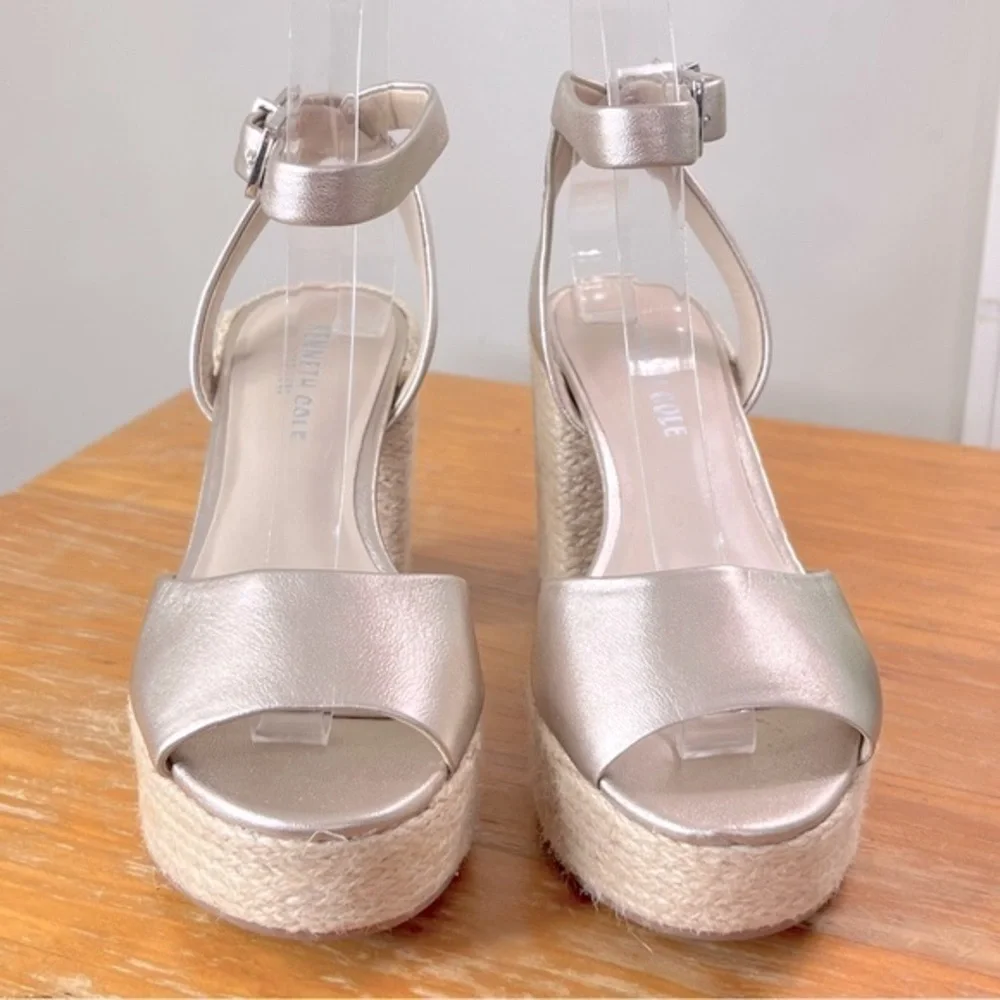 Kenneth Cole Phoenix Leather Platform Sandals